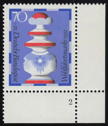 745 Wohlfahrt Schachfiguren 70+35 Pf König ** FN2