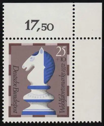 742 personnages d'échecs de bien-être 25+10 Pf Springer ** coin o.r.