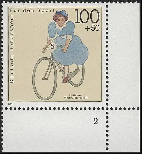 1500 Sporthilfe 100+50 Pf Radfahren ** FN2