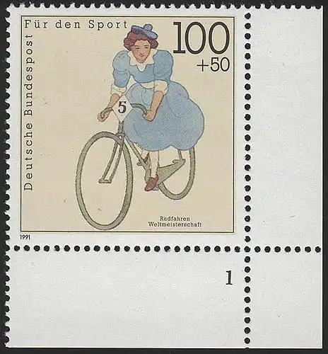 1500 Sporthilfe 100+50 Pf Radfahren ** FN1