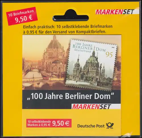 57Bb MH Berliner Dom im Blister OHNE Gebührenangaben, postfrisch **