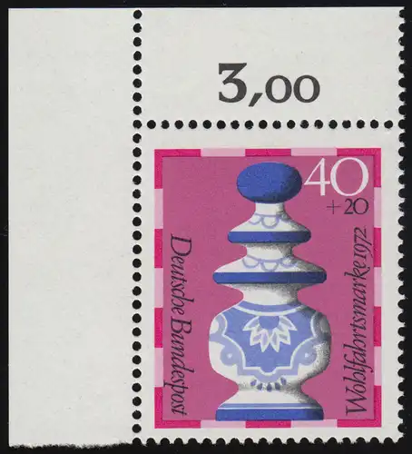 744 personnages d'échecs de bien-être 40+20 Pf Dame ** coin o.l.