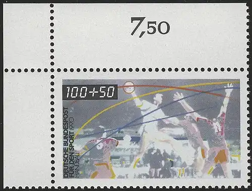 1449 Sports 100+50 Pf Handball ** Coin o.l.