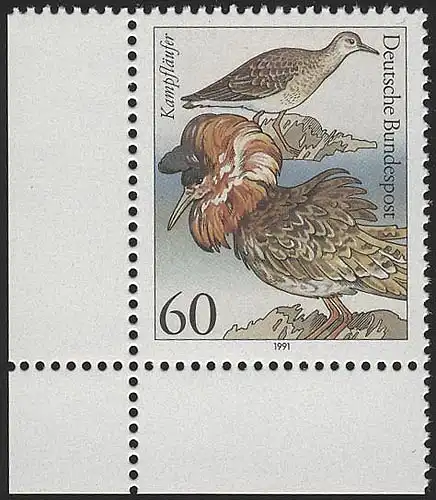 1539 Oiseaux marins 60 pf Coureurs ** coin et l.