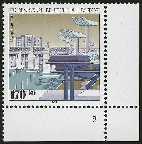 1653 Aide sportive 170+80 Pf Port olympique ** FN2
