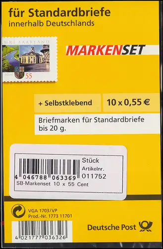 67 SB aa MH Saarland, Blister 1.2007, rotes Aufreißband, Label C, **