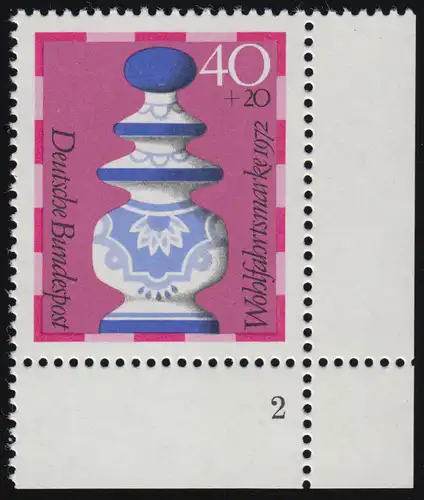 744 Wohlfahrt Schachfiguren 40+20 Pf Dame ** FN2