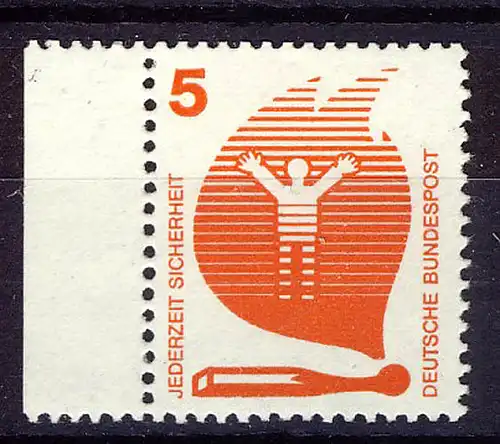 694 Prévention 5 Pf bord de page ** frais de port