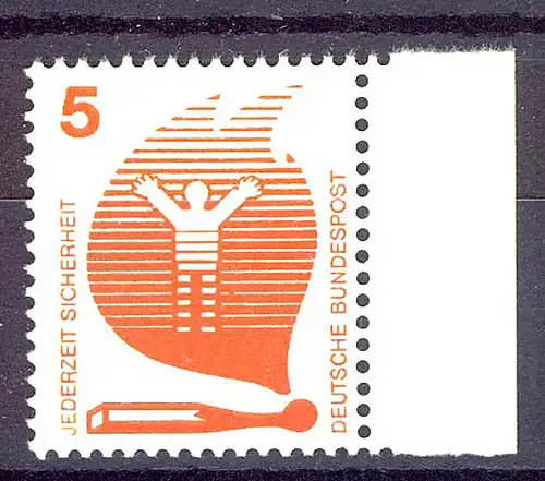 694 Prévention 5 Pf bord de page re. ** frais de port