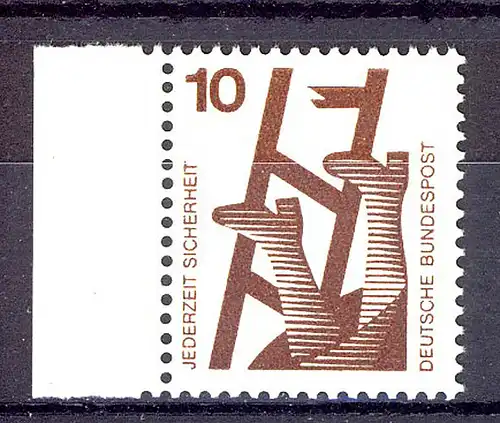 695 Prévention 10 Pf bord de page ** frais de port