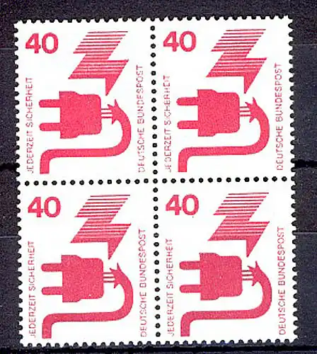 699 Prévention 40 Pf Quadruple ** post-frais