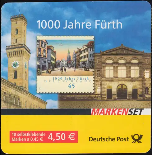 66II Lb MH Fürth, mit kleinem, roten Aufkleber / Label, postfrisch **