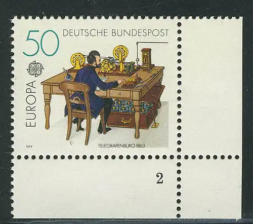 1011 Post- und Fernmeldewesen 50 Pf ** FN2