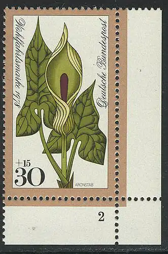 982 Fleurs forestières 30+15 Pf Aronstab ** FN2