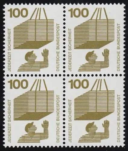 702 Prévention des accidents 100 Pf Quadruple ** post-frais