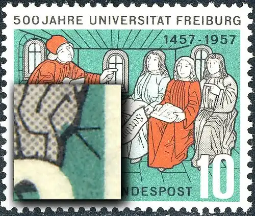 256IV Uni Freiburg, PLF IV grüner Fleck in der Kutte rechts unten, Feld 36, **