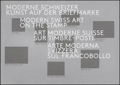 Suisse Édition PTT Art moderne suisse sur le timbre 2011 **