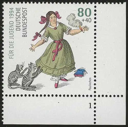 1726 Paulinchen 80+40 Pf ** FN1