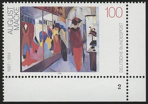 1618 Peinture allemande 100 Pf Macke ** FN2