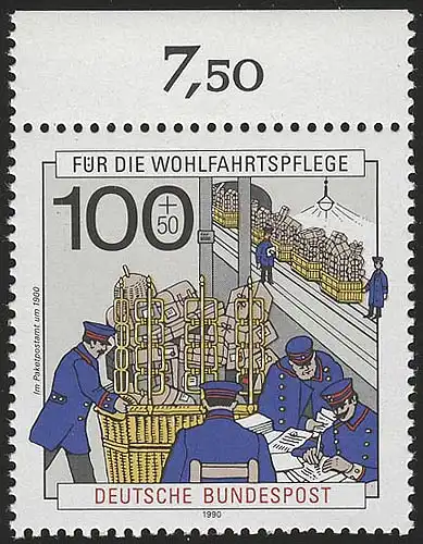 1476 Wofa Bureau de colis 100+50 Pf ** Oberrand