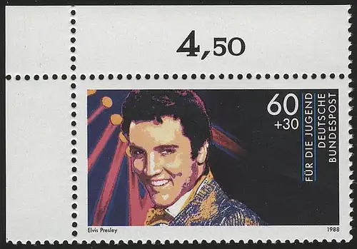 1361 Musique rock Elvis Presley 60+30 Pf ** coin o.l.