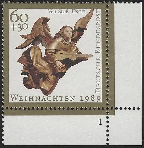 1442 Weihnachten 60+30 Pf ** FN1