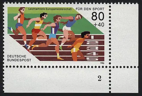 1269 Kurzstreckenlauf 80+40 Pf ** FN2