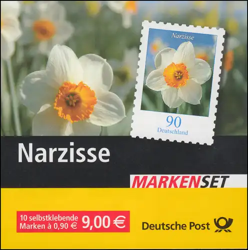 61 La MH Narzisse - mit großem Aufkleber, ** postfrisch