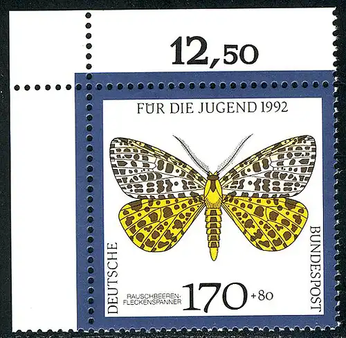 1606 jeune papillon de nuit 170+80 Pf ** coin o.l.