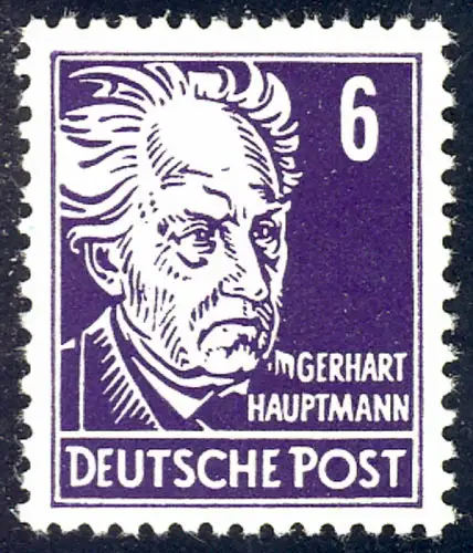 328 Gerhard Hauptmann 6 Pf **
