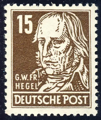 331 Georg Hegel 15 Pf, postfrisch **