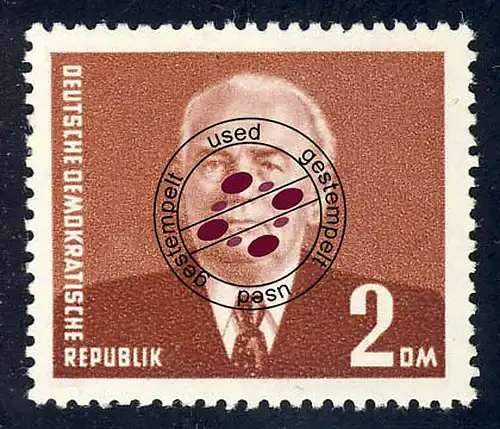 343 Wilhelm Pieck 2 DM, gestempelt