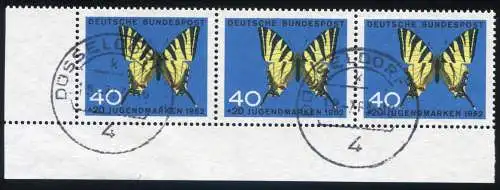 379I Jeunesse 40 Pf avec PLF I vert vert à l'avant gauche, case 48, O