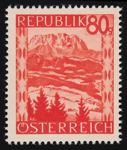 848 Landschaften, Kaisergebirge / Tirol , 80 g, postfrisch  **