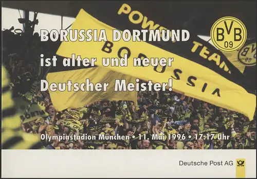Borussia Dortmund: Deutscher Fußballmeister 1995 und 1996, beide mit ESSt