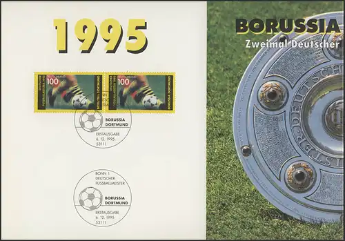 Borussia Dortmund: Deutscher Fußballmeister 1995 und 1996, beide mit ESSt