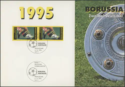 Borussia Dortmund: champion allemand de football 1995 et 1996, tous deux avec ESSt