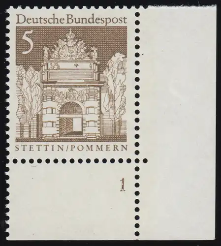 489 Bauwerke 5 Pf Berliner Tor ** FN1