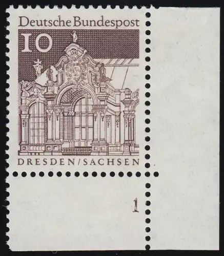 490 Bauwerke 10 Pf Wallpavillon ** FN1