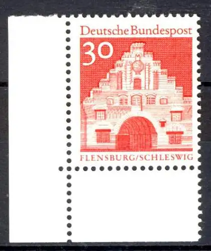 493 bâtiments grand 30 pf rouge coin ul ** post-fraîchissement