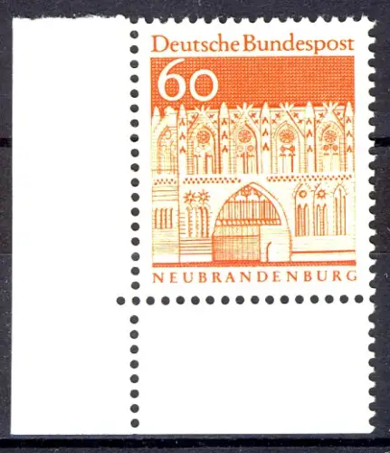 496 bâtiments grands 60 pec coin ul ** post-fraîchissement