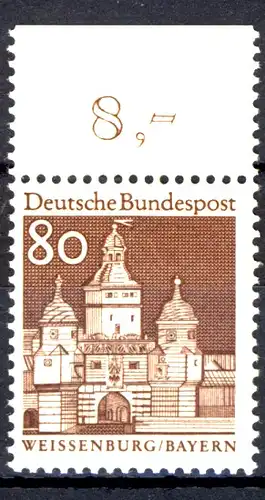 498 grandes structures 80 Pf Oberrand ** post-fraîchissement