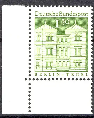 502 ouvrages de construction de 1,30 DM Coin ul ** post-fraîchissement