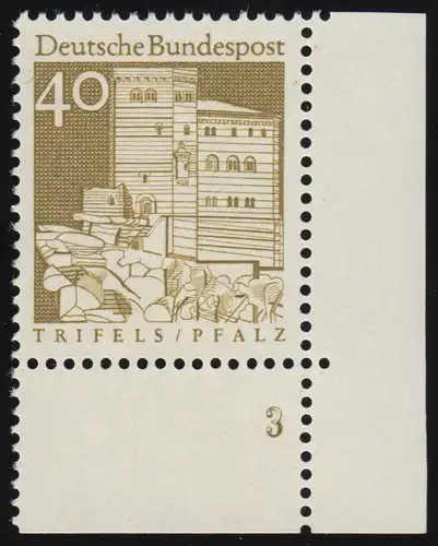 494 Bauwerke 40 Pf Trifels ** FN3