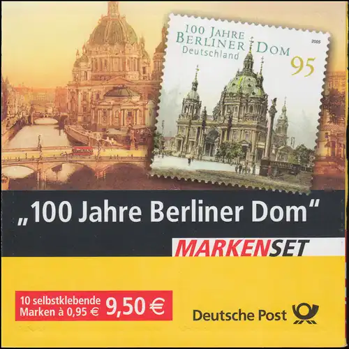 57 La MH Berliner Dom - mit Aufkleber Type a großes Label, ** postfrisch