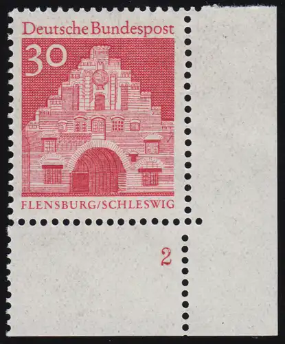 493 Bauwerke 30 Pf Nordentor rot ** FN2