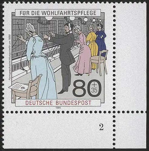 1475 Wofa Telekommunikation 80+35 Pf ** FN2