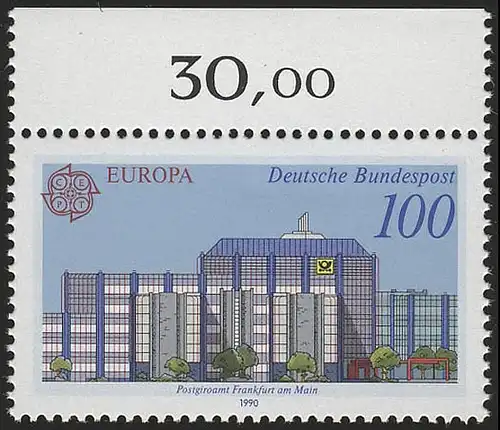 1462 Europa Postgiroamt 100 Pf ** Oberrand