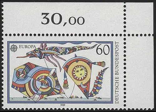 1417 Europe 60 Pf Alpinisme Dragon ** Coin o.r.