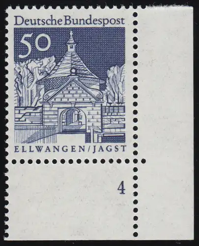 495 Bâtiments 50 Pf Ellwangen ** FN4